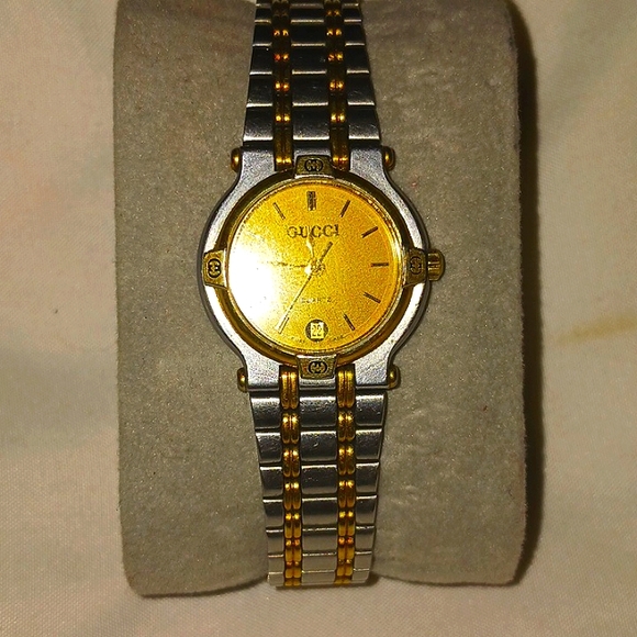 GUCCI Vintage Collection 9000M quartz wristwatch women’s men's dial gray - Picture 1 of 5